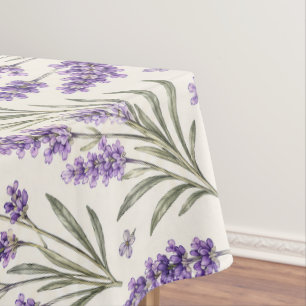 Cottagecore Lavendelzweig Botanik Tischdecke