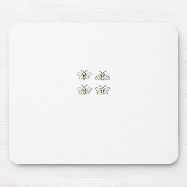Cottagecore Moths Classic Mousepad (Vorne)