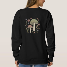 Cottagecore Mushroom Botanical Graphic Sweatshirt