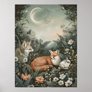 Cottagecore mystique   Poster Whimsical Nature