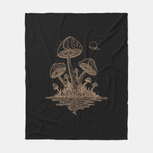 Cottagecore Pilze Fungi Goblincore Ästhetik Fleecedecke