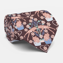Cottagecore-Sprungfrosch-Spalier-Halsband Krawatte