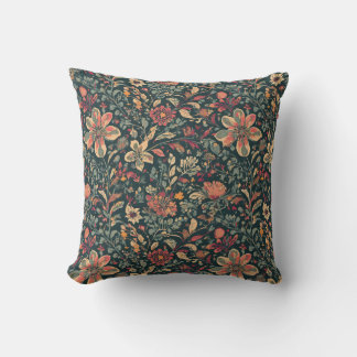 Cottagecore Vintage Floral Coussin