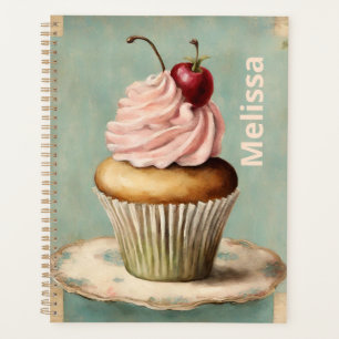 Cottagecore Vintage Pays Français Cupcake Rose