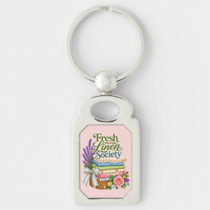 Cottagecore-Wäsche Lavendel Blumenwäsche Schlüsselanhänger