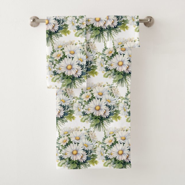 Cottagecore White Daisies Daisy Floral Serviette S (En situation)