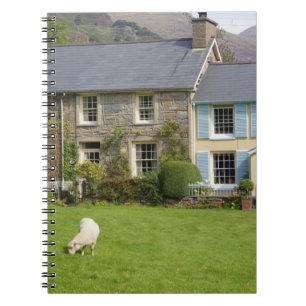 Cottages, Beddgelert, Gwynedd, Wales Notizblock
