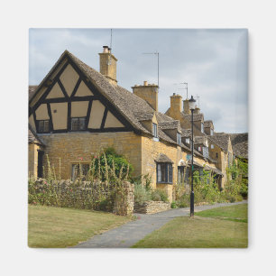 Cottages dans Broadway, aimant de Cotswolds