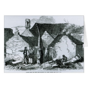 Cottages de la Peasantry à l'ouest de l'Irlande