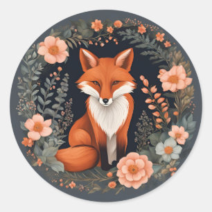 Cottages Fox Runder Aufkleber