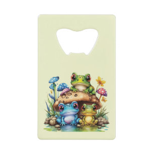 Cottages Toadstool Pilz und Frosch Geldbeutel Flaschenöffner