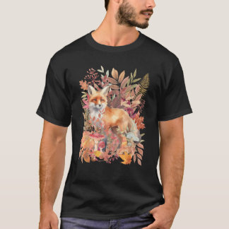 CottargetCore Herbstlaubs Fox and Mushrooms Aesthe T-Shirt