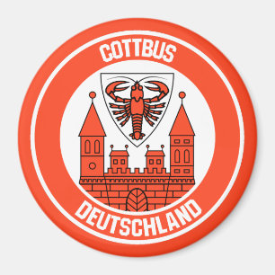 Cottbus RundEmblem Magnet