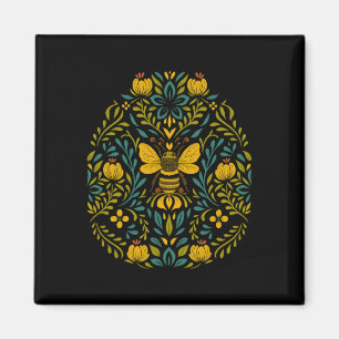 CottemCore Boho Blume Skandinavische Folklorekunst Magnet