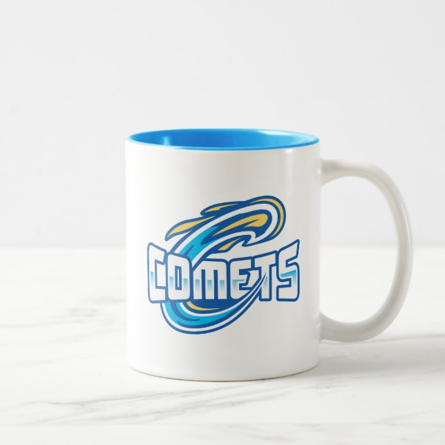 Cottey College Comets Zweifarbige Tasse (Rechts)