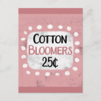 Cotton Bloomer 25 Cent Postkarte