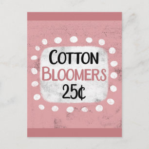Cotton Bloomer 25 Cent Postkarte