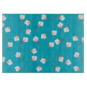 Cotton-Blume - kundenspezifisches Glasspanbrett Schneidebrett