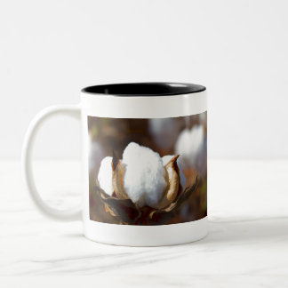 Cotton Boll Art Zweifarbige Tasse