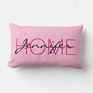 Cotton candine Zuhause-Monogramm Lendenkissen