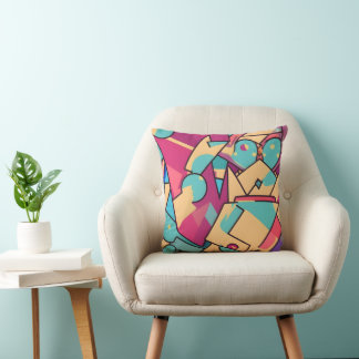 Cotton Candy Abstrakt Art Kissen