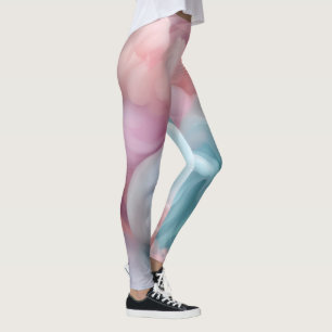 Cotton Candy Abstrakt Leggings