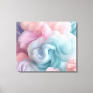 Cotton Candy Abstrakt Leinwanddruck