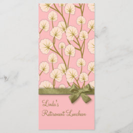 Cotton Candy Bouquet Retirement Party Programm