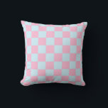 Cotton Candy Checkerboard Kissen<br><div class="desc">Cotton Candy Checkerboard</div>