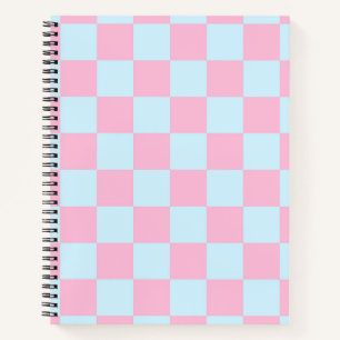 Cotton Candy Checkerboard Notizbuch