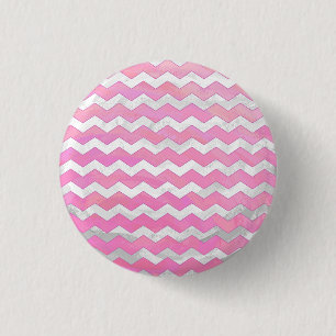 Cotton Candy Chevon Pattern Button