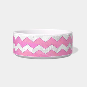 Cotton Candy Chevon Pattern Napf