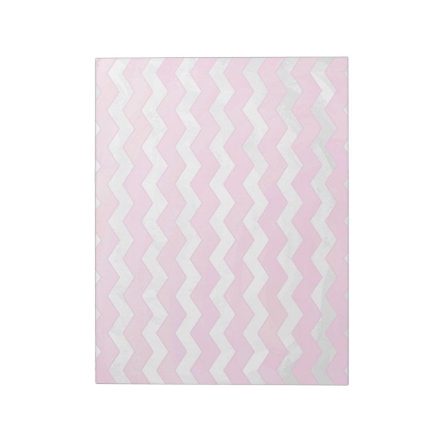 Cotton Candy Chevon Pattern Notizblock (Rotiert)
