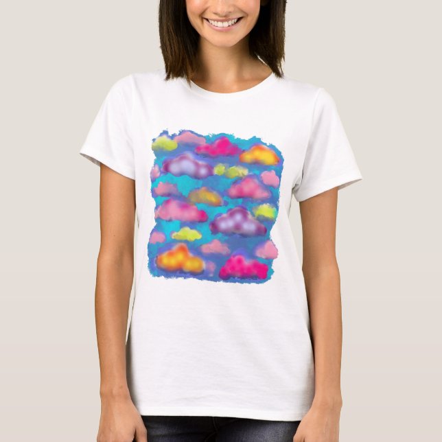 Cotton Candy Clouds Graphic T-Shirt (Vorderseite)