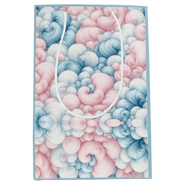 Cotton Candy Clouds Mittlere Geschenktüte (Vorderseite)