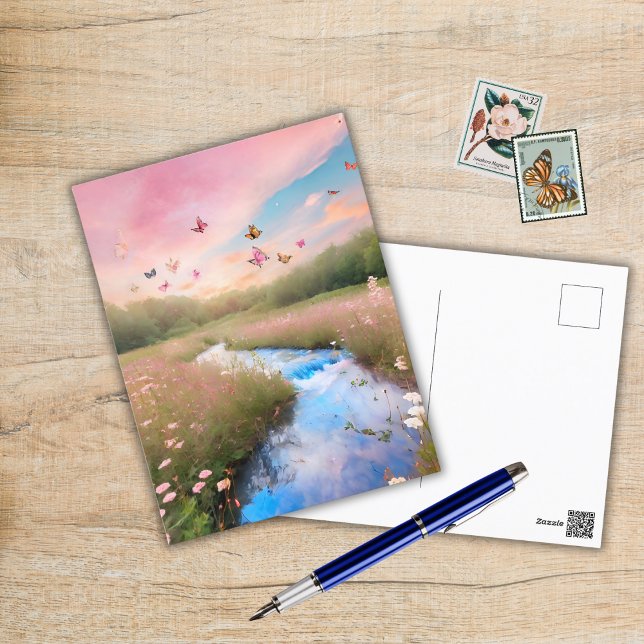 Cotton Candy Clouds Postkarte (Von Creator hochgeladen)