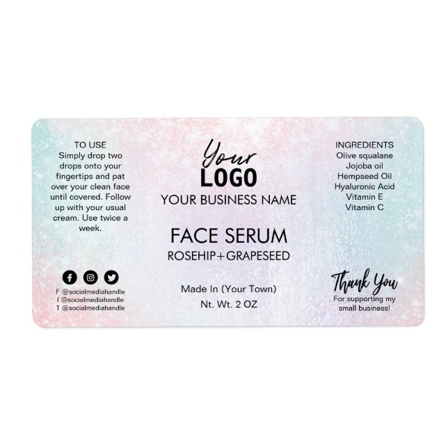 Cotton Candy Colored Face Serum (Vorne)