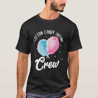 Cotton Candy Degustation Crew Candy Stick Cones Fl T-Shirt