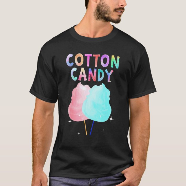 Cotton Candy for Girls Boys Kinder Zucker T-Shirt (Vorderseite)