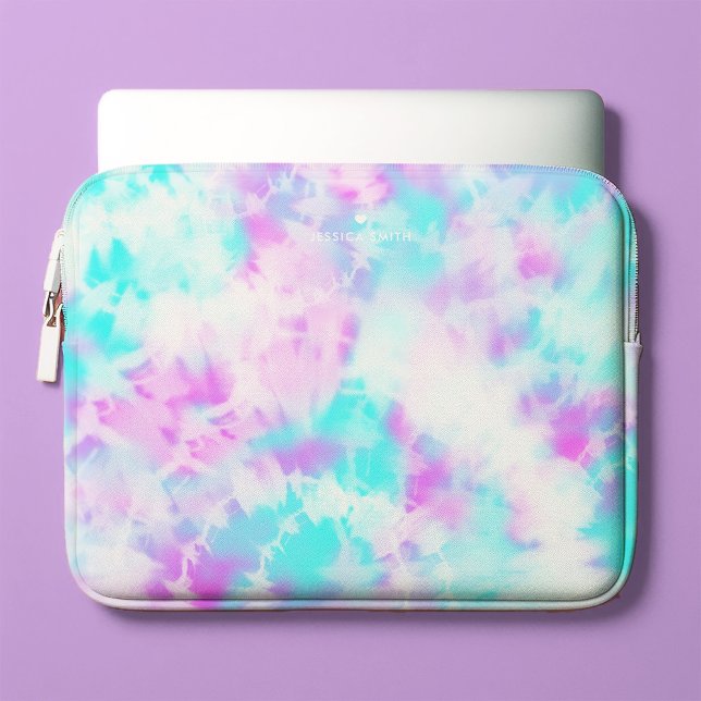 Cotton Candy Gefärbte Krawatte Muster Personalisie Laptopschutzhülle (Von Creator hochgeladen)