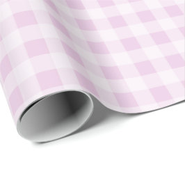 Cotton Candy Gingham Wrapping Paper Geschenkpapier