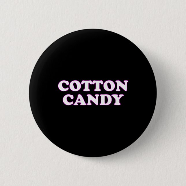 Cotton Candy Halloween Kostüm, so tun, als wäre ic Button (Vorderseite)