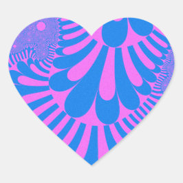 Cotton Candy Loop Herz-Aufkleber