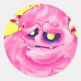 Cotton Candy Monster Stickers