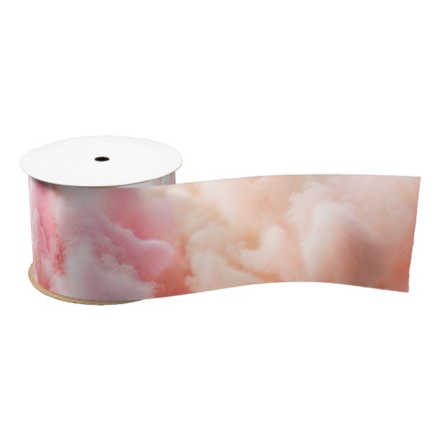 Cotton Candy Pastel Abstrakt Satinband (Spule)