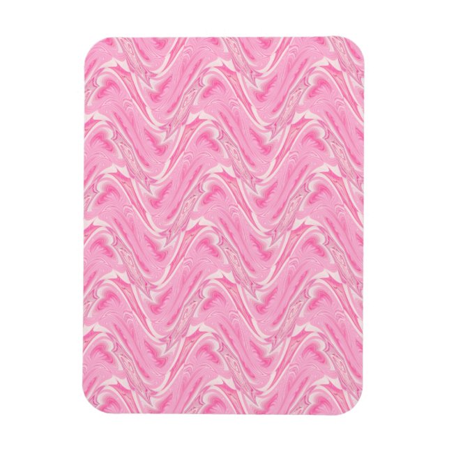 Cotton Candy Pink Abstrakt Magnet (Vertikal)