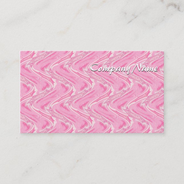 Cotton Candy Pink Abstrakt Visitenkarte (Vorderseite)