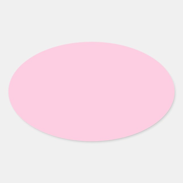 Cotton Candy Pink Ovaler Aufkleber (Vorderseite)