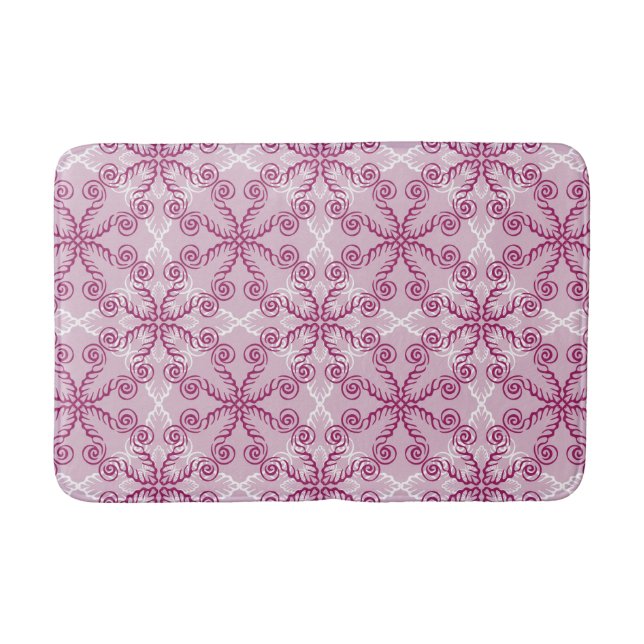 Cotton Candy Pink Swirl Bath Mat Badematte (Vorderseite)