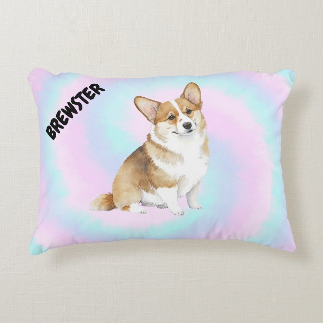 Cotton Candy Puppy Liebe Accent Kissen (Vorderseite)